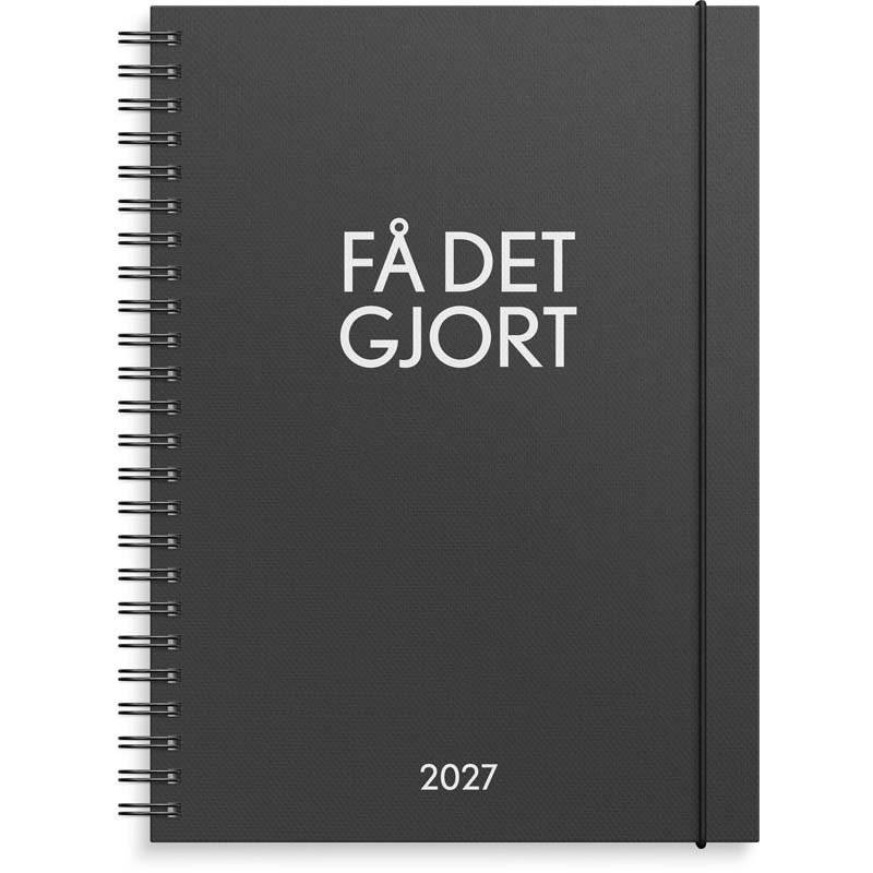 Ugekalender, Mayland, 160x215mm &aring;r: 2027, sort,