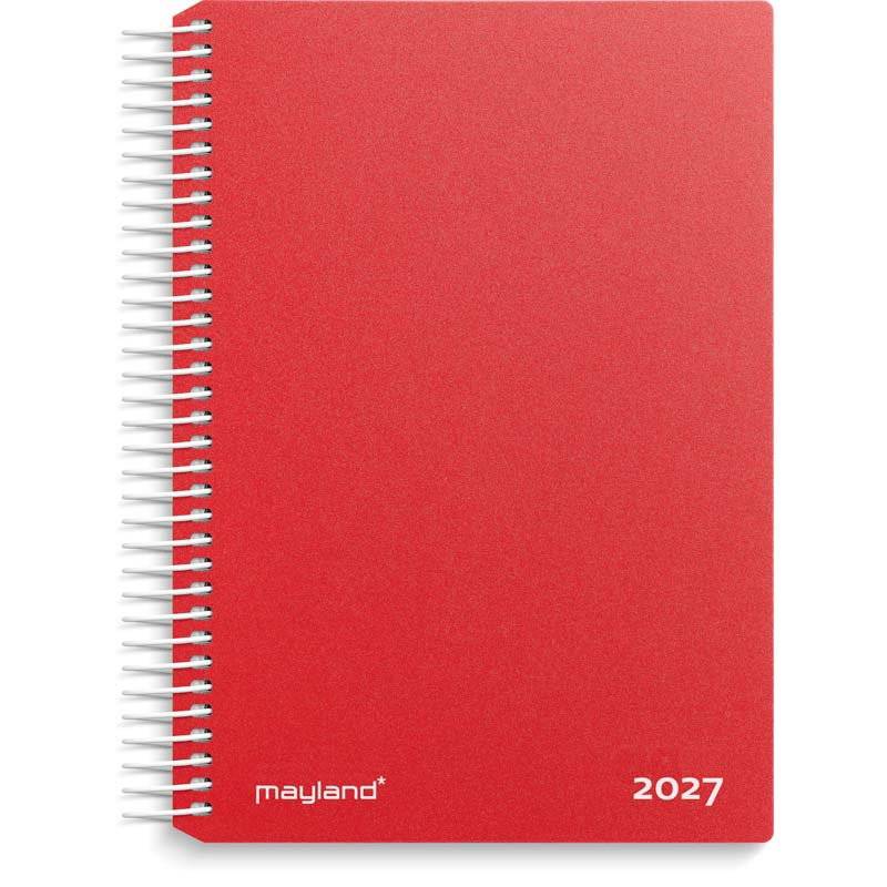 Dagskalender, Mayland Classic, 138x177mm &aring;r: 2027, r&oslash;d,