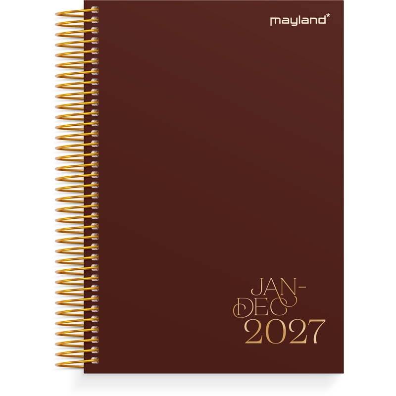 Timekalender, Mayland Classic, 190x242mm &aring;r: 2027, Bordeaux,
