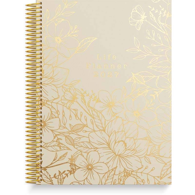 Livsstilskalender, Mayland Life Planner 160x215mm &aring;r: 2027, beige,