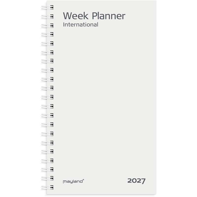 Week Planner, Mayland, 98x170mm &aring;r: 2027, Flerfarvet,