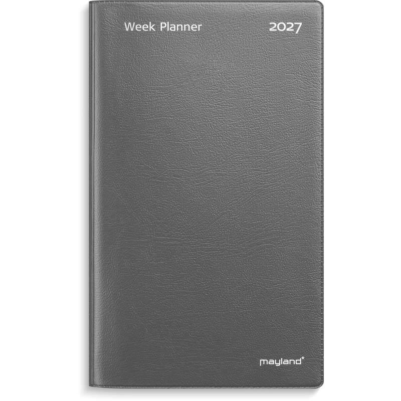 Week Planner, Mayland, 100x175mm &aring;r: 2027, Gr&aring;,