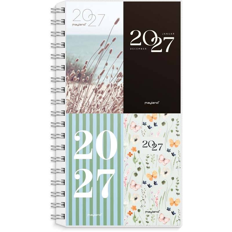Week Planner, Mayland, 101x170mm &aring;r: 2027, Flerfarvet,