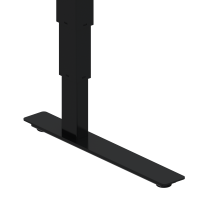 Hæve-/sænkebord | 180x80 cm | Bøg med sort stel
