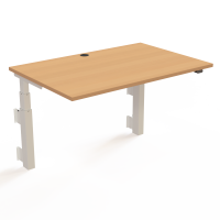 H&aelig;ve-/s&aelig;nkebord | 120x80 cm | B&oslash;g med hvidt stel