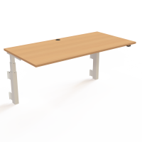 H&aelig;ve-/s&aelig;nkebord | 160x80 cm | B&oslash;g med hvidt stel