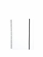 Notesbog A5 plast med spiralryg transparent