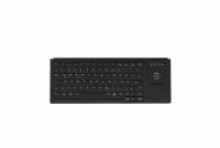 ACTIVE KEY Industry 4.0 Ultraflat Trackball Keyb. USB Black