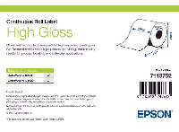 High Gloss Label, Continuous Roll, 51mm x 33m