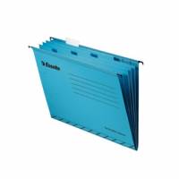 H&aelig;ngemappe m/4 faner A4 bl&aring; (10)