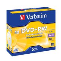 DVD+RW 4.7GB 4x Jewel Case (5)