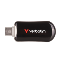 VERBATIM Plectra USB-C Flash Drive Black 512GB