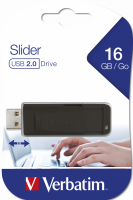 USB 2.0 Store &acute;N&acute; Go Slider 16GB, Black