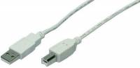 LogiLink USB 2.0 A-B Cable, Grey (3m)