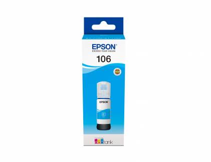 T106 EcoTank Cyan Ink bottle