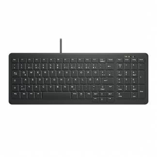 ACTIVE KEY Hygiene Compact Keyboard w/NumPad Black Nordic