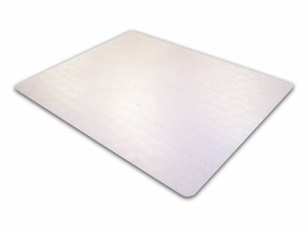 Antistatisk stoleunderlag PVC 116x150 cm t&aelig;ppe, hvid