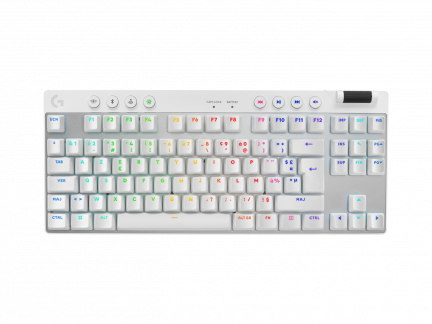 LOGITECH G PRO X TKL LIGHTSPEED Gaming Keyboard White Nordic