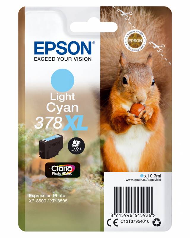 T378 Light Cyan Ink Cartridge XL