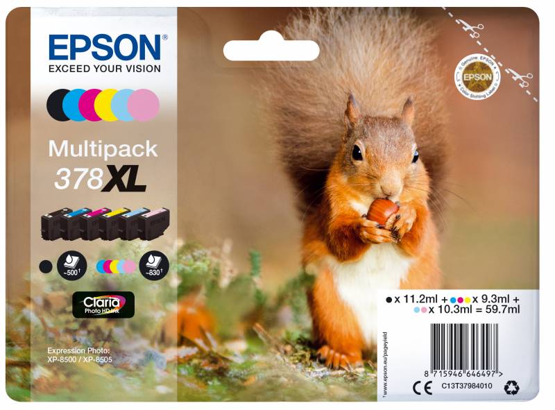 T378 Multipack 6-colours XL