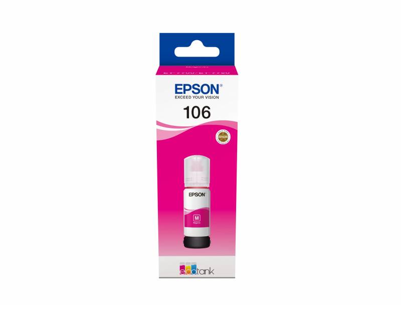 T106 EcoTank Magenta Ink bottle