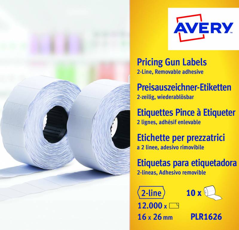 Labels 26x16 G1 White 10-rolls
