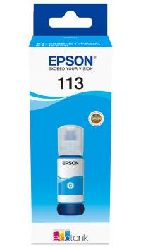 113 EcoTank Pigment Cyan ink bottle