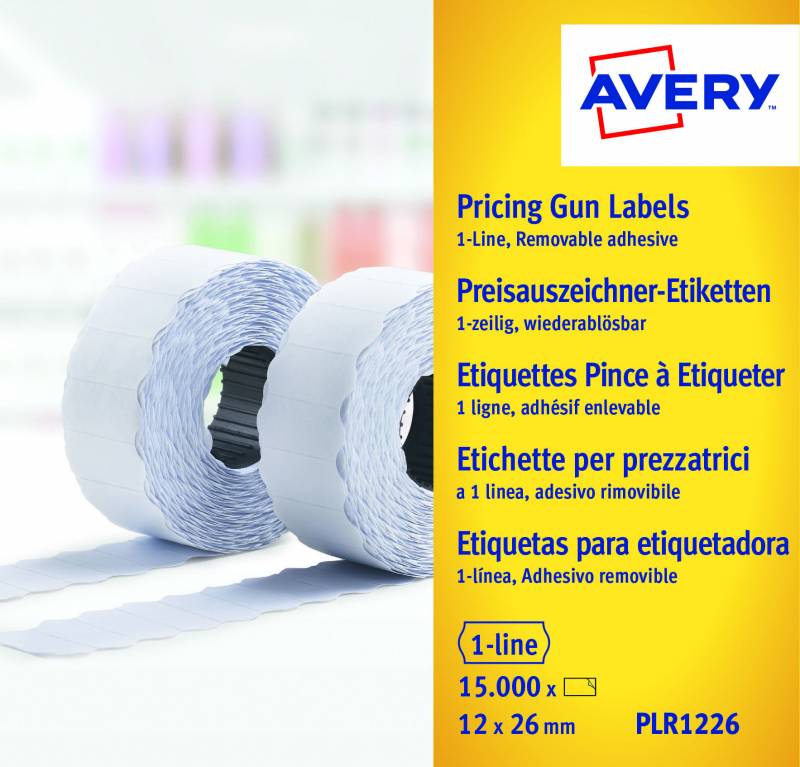 Labels 26x12 G1 White 10-rolls