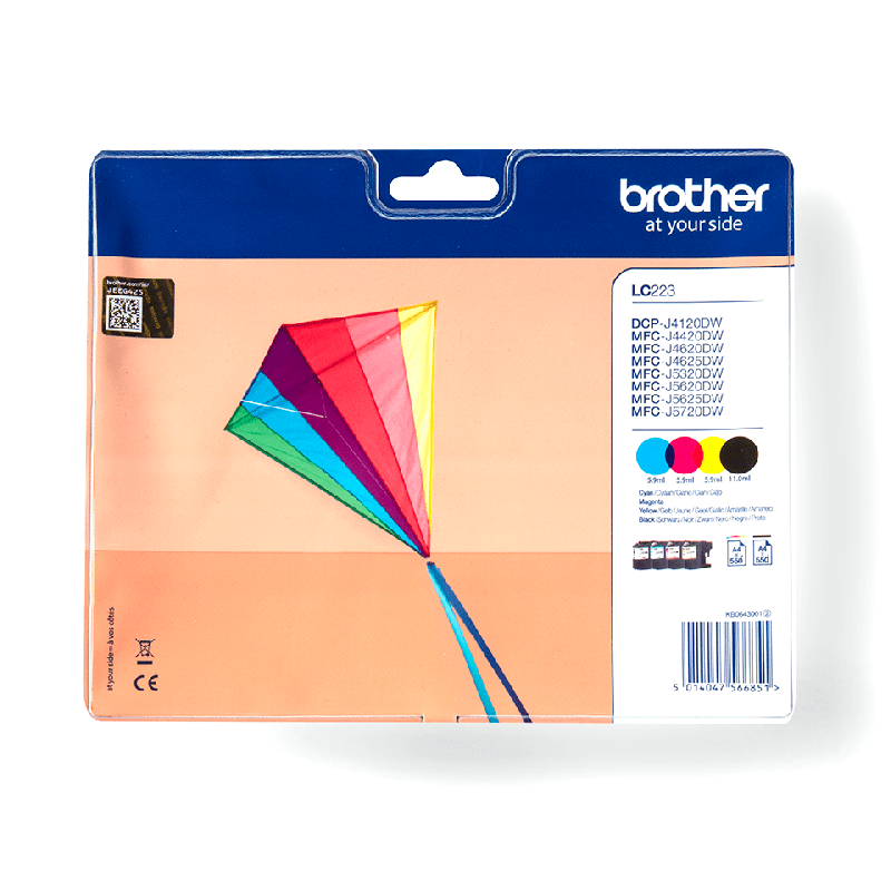 LC223VALBP CMYK ink Multipack