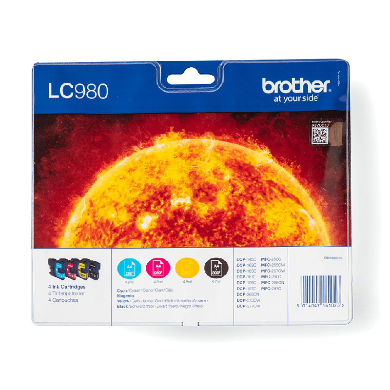 LC980VALBP CMYK ink cartridges multipack
