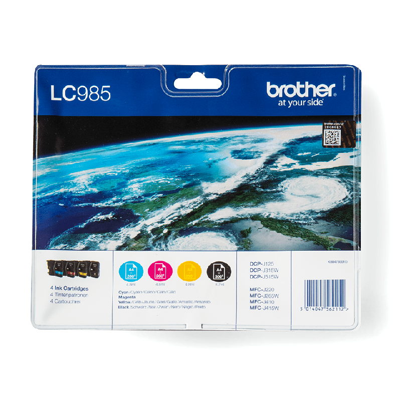 LC985VALBP CMYK inks Multipack