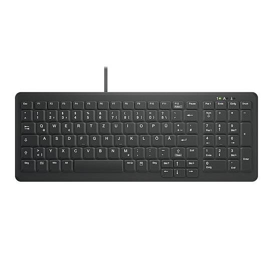 ACTIVE KEY Hygiene Compact Keyboard w/NumPad Black Nordic