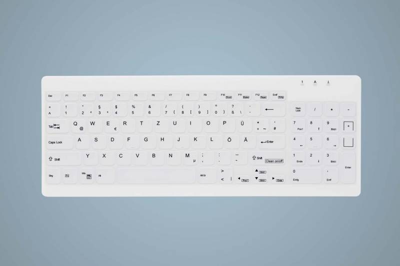 Active Key QuickClean Med Keyboard Rem Cov Comp W White