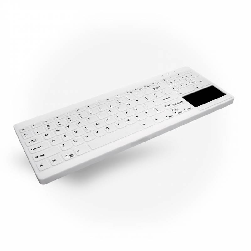 Active Key QuickClean Med KB IP65 Touchpad Comp WL White