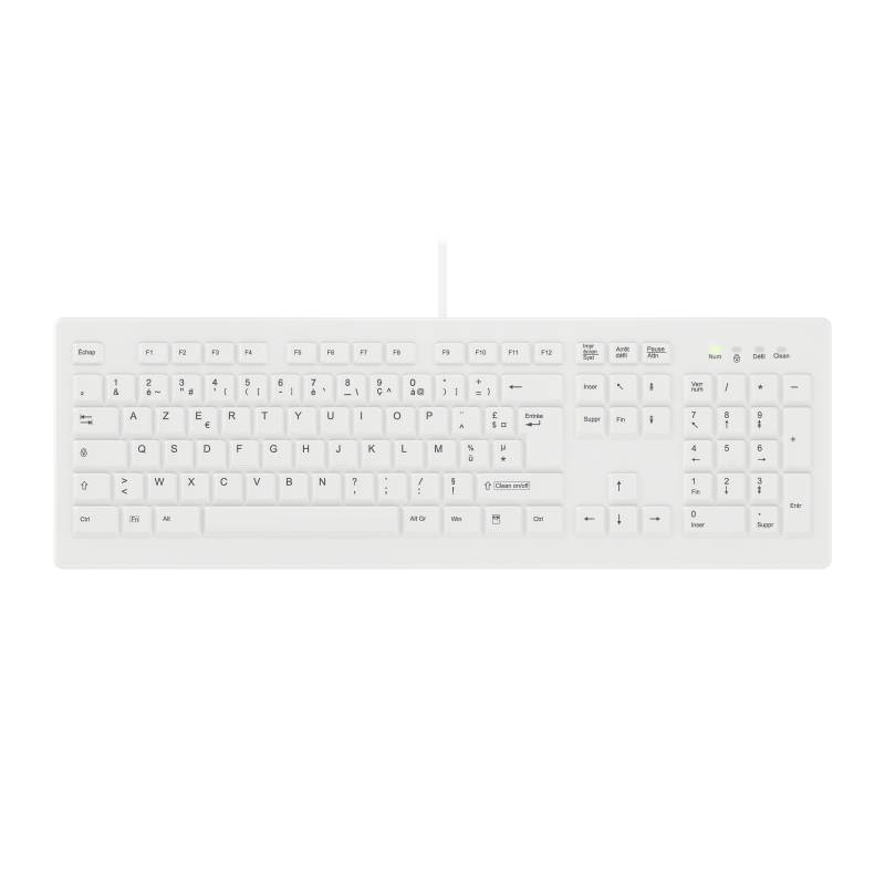 ACTIVE KEY Hygiene Desktop Keyboard Sealed USB White US