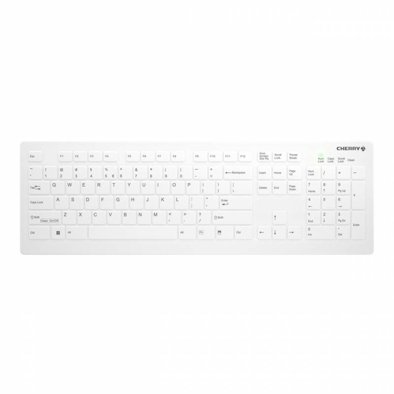 Active Key QuickClean Med Keyboard IP68 Full-Size WL White