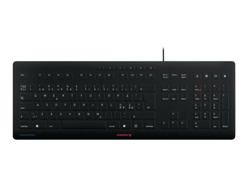 CHERRY Stream protect keyboard, Black