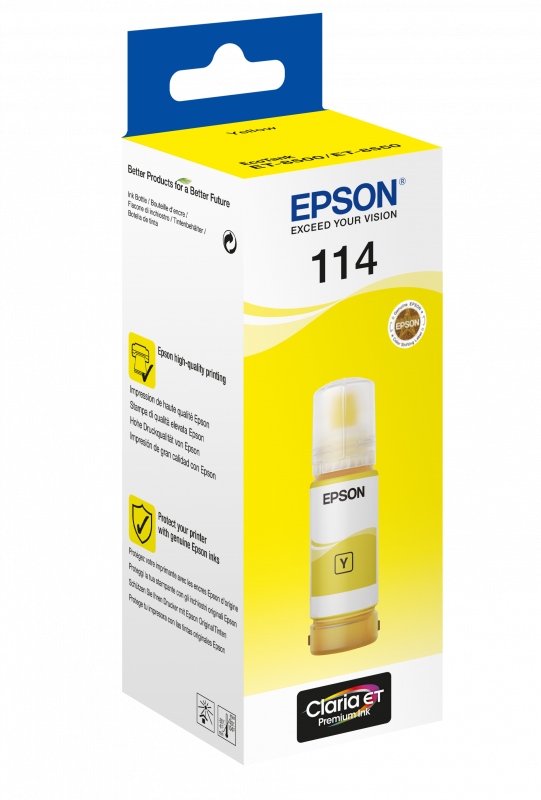 114 EcoTank Yellow Ink bottle