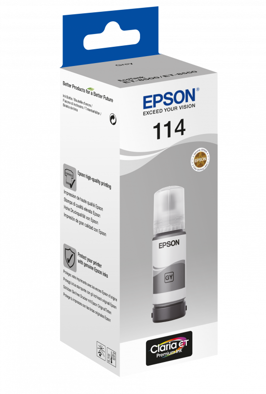 114 EcoTank Grey Ink bottle