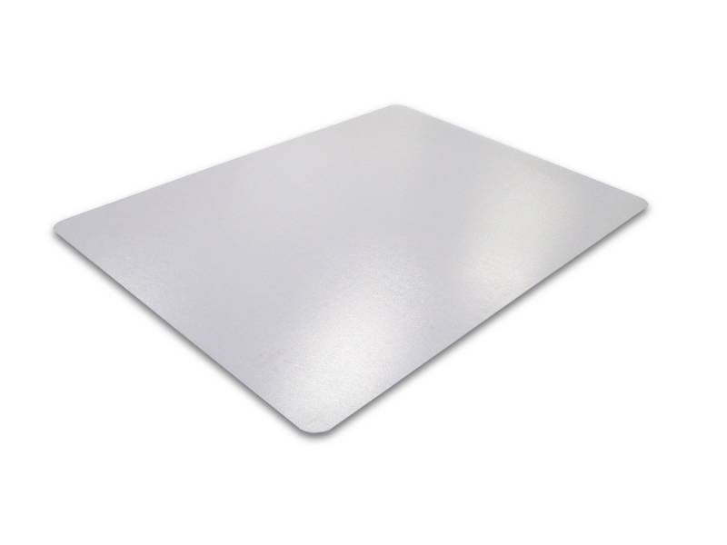 Antistatisk stoleunderlag PVC 116x150 cm h&aring;rdt gul, hvid