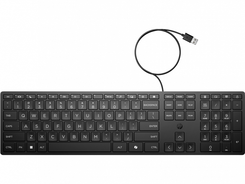 HP 320K G2 USB Wired Keyboard (Nordic)