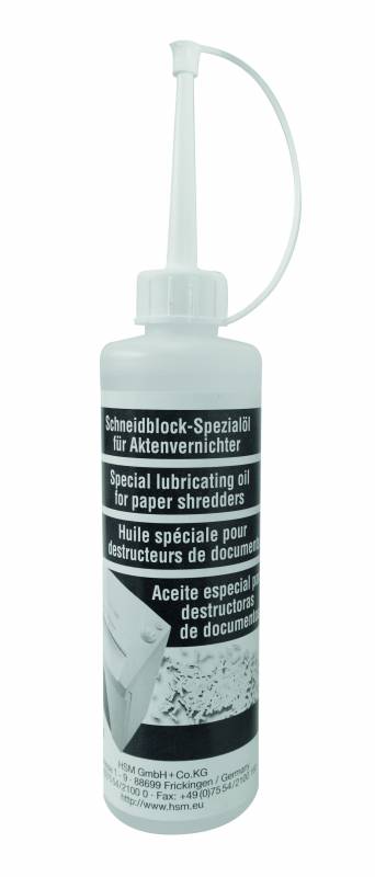 HSM makulator olie til sk&aelig;rrehoved 250ml
