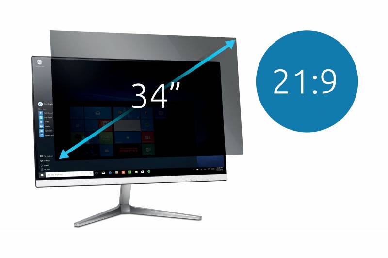 KENSINGTON Privacy Filter 34'' Wide 21:9 2-Way Removable