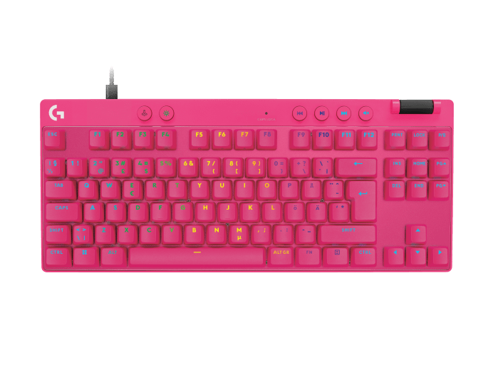 PRO X TKL RAPID Wired Gaming Keyboard Linear, Magenta Nordic