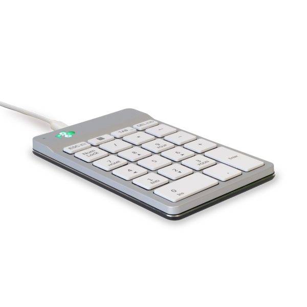 R-Go Tools Numpad Break Numeric Wired Keypad, White