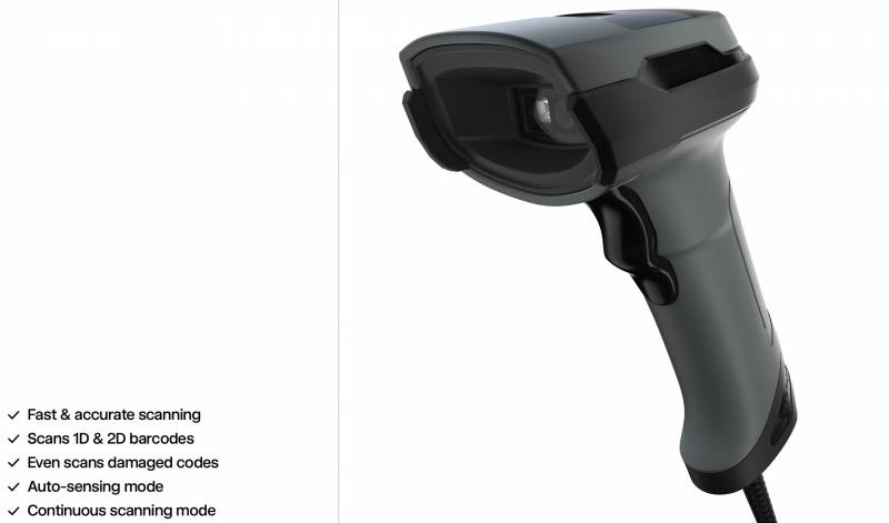 SAFESCAN 330-W Wired POS Barcode Scanner with stand