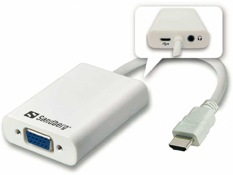 HDMI to VGA+Audio Converter