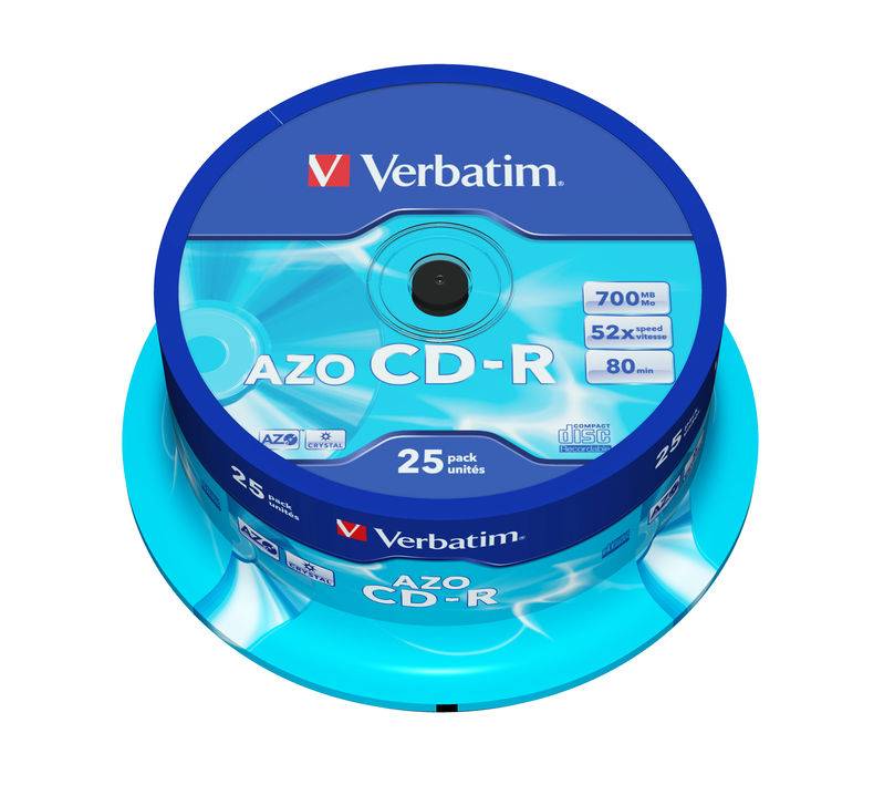 CD-R AZO 52X Crystal spindel (25)