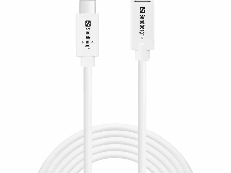 Sandberg USB-C>C M-F USB 3.1 100W, 2M