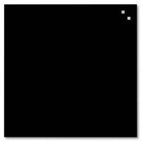 Glass board 45 x 45 cm. Black